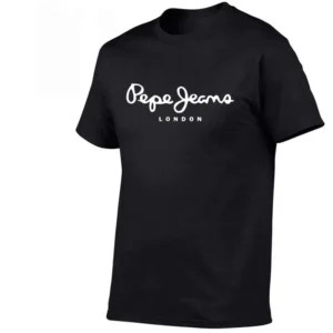 2025 Newest Pepe-Jeans-London Logo T-Shirt Summer Women's Short Sleeve Popular Tees Shirt Tops Unisex - zinifashion 1501