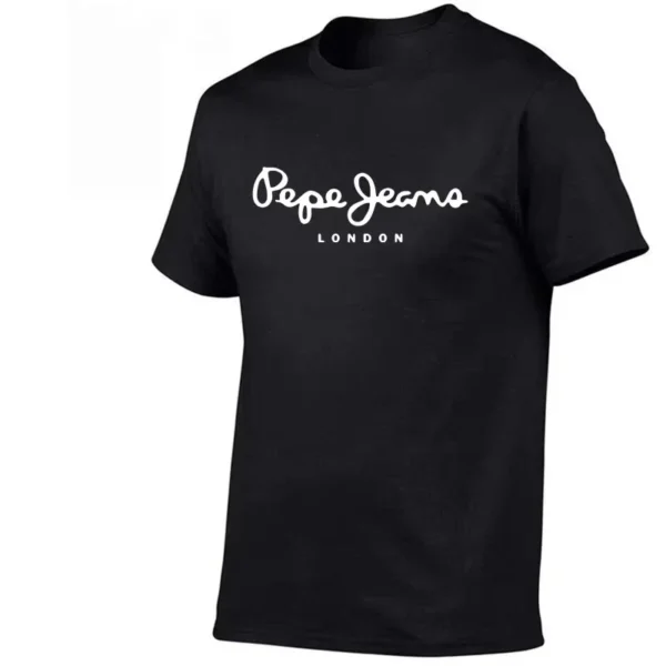 2025 Newest Pepe-Jeans-London Logo T-Shirt Summer Women's Short Sleeve Popular Tees Shirt Tops Unisex - zinifashion 1501