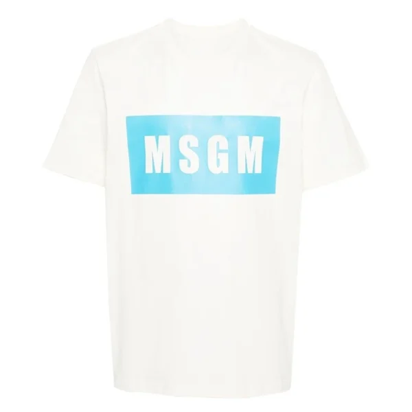 M Home Simple Box Letter Logo Printing White Short T-shirt Men and Women Pure Cotton 2025 Summer Gender-neutral Couple - zinifashion 18 - Image 5