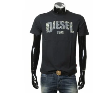 Trendy men's T-shirt 2025 Summer Fashion casual Graffiti letter print short-sleeved round-neck T-shirt black - zinifashion 1501