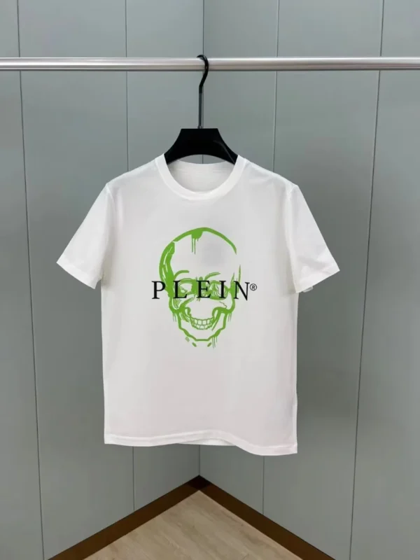 2025 New Skull Printed TShirt Men Women Matching Couple Vintage Short Sleeve High Quality Luxury Streetwear Graphic Tee Hot Sale - zinifashion 18 - Image 2