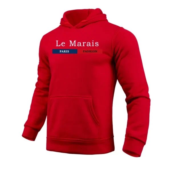 Paris Fashion Hoodies for Men High Quality Hooded Long Sleevd Sweatshirts All Season Daily Casual Sports Pullover Fitness Top - zinifashion 200000343 - Image 4