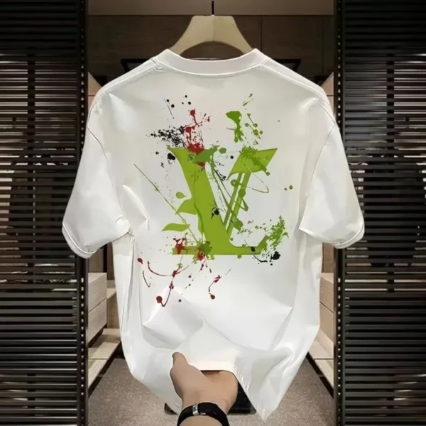 2025 New Summer Trendy Brand New Korean Version Printed Fashion Doll Pattern T-shirt Men's and Women's Short-sleeved Tee - zinifashion 1501