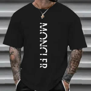 Summer Fashion Luxury Brand Y2KT-shirt 100%Cotton Flat Print Large Size Round Neck Short Sleeve Men's and Women's .