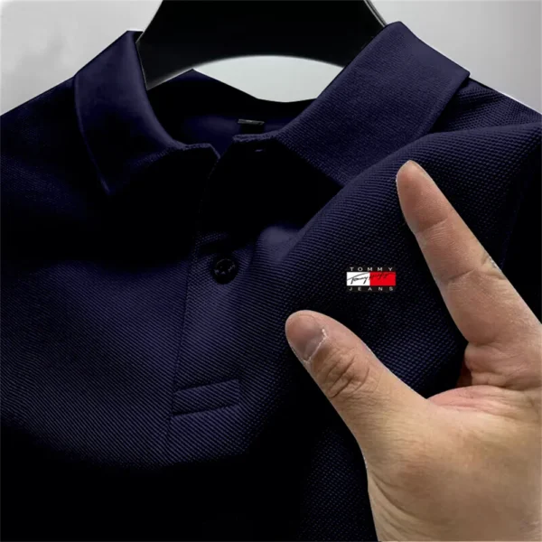 Men's Short Sleeve Polo Shirt, Quick Drying, Breathable, Casual Fashion, Business, Sports, Summer Clothing, High-end - zinifashion 200000343 - Image 2