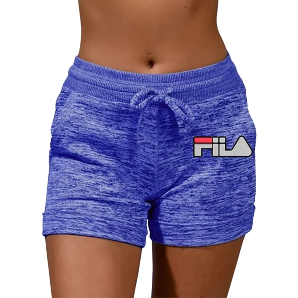 Nordic Letter Yoga Shorts | Abstract FIIA-Inspired Print Workout Pants | Breathable Quick-Dry Gym Wear 5 Sizes 5 Colors - zinifashion 200000345 - Image 4