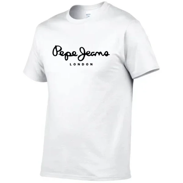 2025 Newest Pepe-Jeans-London Logo T-Shirt Summer Men's Women's Short Sleeve Surfing beach T-shirt Tops Unisex - zinifashion 18 - Image 2