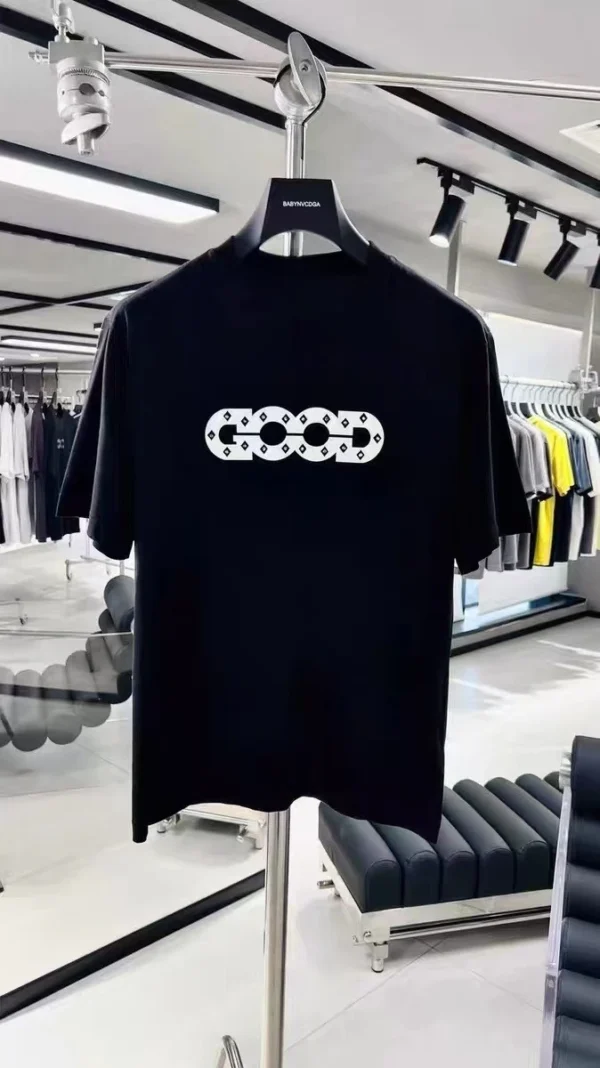 Top Luxury Brand Printed T-shirt Short Sleeve Unisex New Round Neck Versatile Summer Large Loose Half Sleeve T-shirt - Image 5
