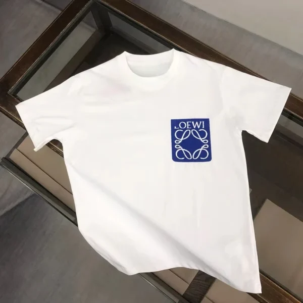 2025 Summer New LOE Short-sleeved Men's and Women's T-shirt with Logo Print on The Chest Is and Casual - zinifashion 1501