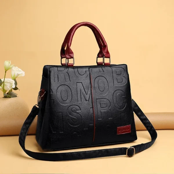 Large Capacity Trendy Women's Handbag Crossbody Bag for Outdoor Use Shoulder Bag with Zipper PU Material . - Image 3
