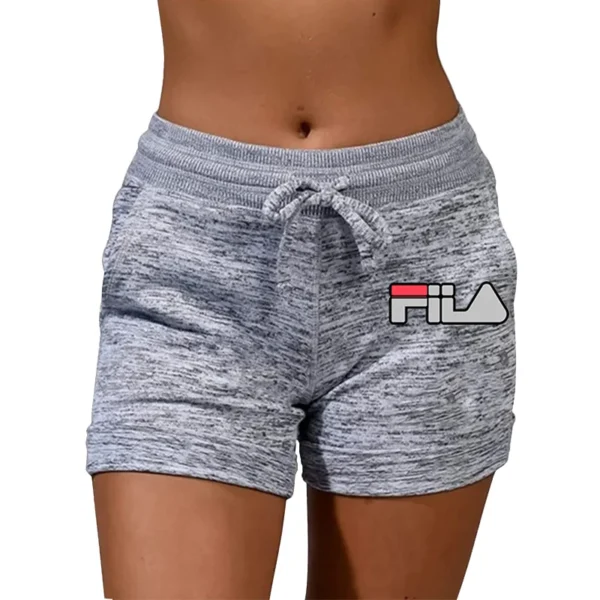 Nordic Letter Yoga Shorts | Abstract FIIA-Inspired Print Workout Pants | Breathable Quick-Dry Gym Wear 5 Sizes 5 Colors - zinifashion 200000345 - Image 5