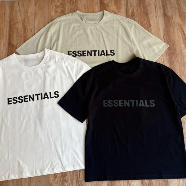 Summer Tide Brand Letter Printed Cotton Solid Color Simple Basic Round Neck Casual Short-sleeved Men's and Women's T-shirt - zinifashion 18 - Image 5