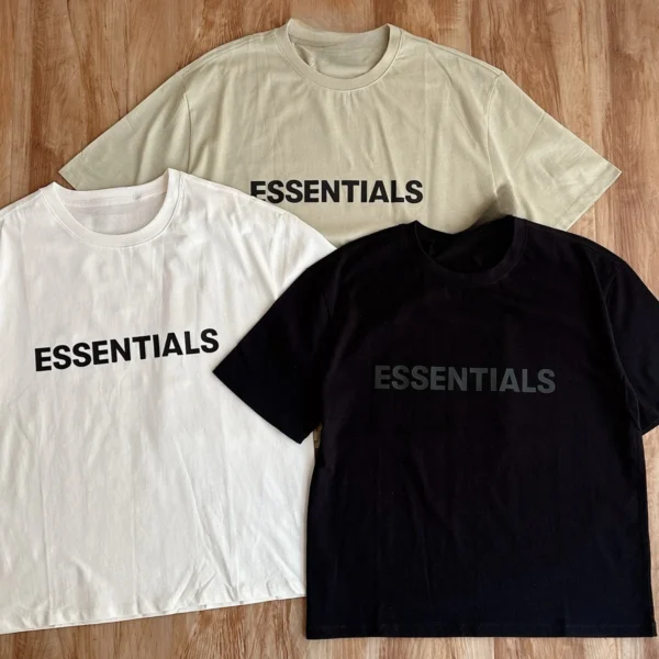 Summer Tide Brand Letter Printed Cotton Solid Color Simple Basic Round Neck Casual Short-sleeved Men's and Women's T-shirt - zinifashion 18