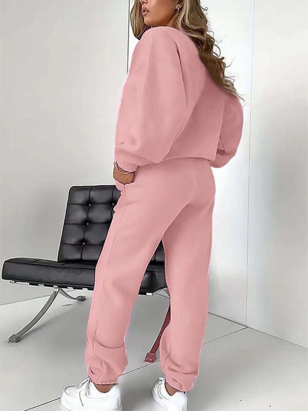 [Cozy Sweatshirt] Jack Wills Women's Cozy Fall Winter Casual Sweatshirt & Jogger Set - Long Sleeve, Crew Neck, Polyester, Comfortable Loungewear, Allseason Clothing - Image 7