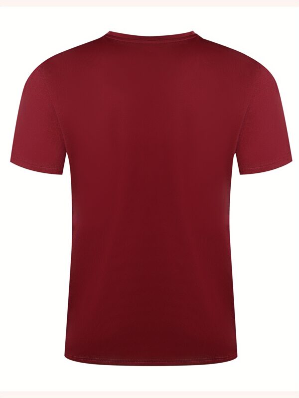 [Graphic T-Shirt] Black Soft Polyester Blend Men's "RAW" Graphic T-Shirt | Casual Short Sleeve Tee with Bold White Lettering, Comfortable & Stylish for Casual Attire, Everyday Tshirt - Image 7