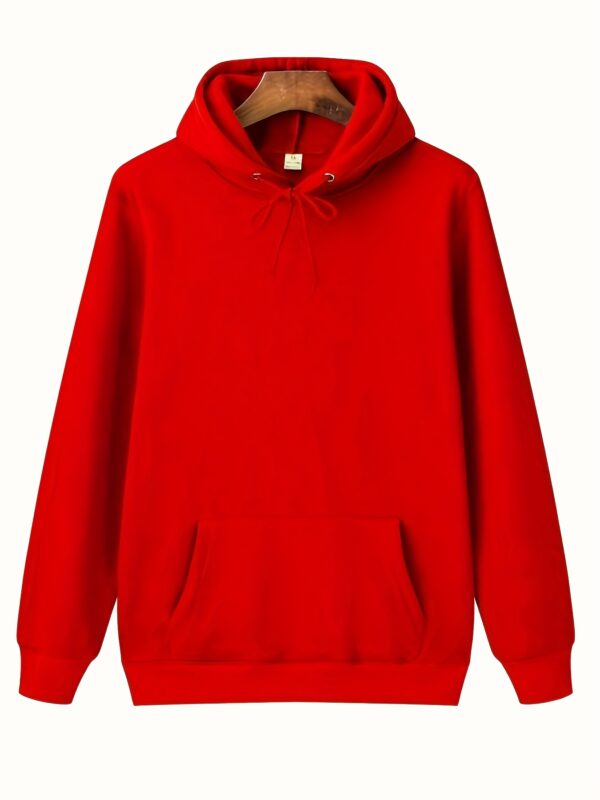 Oasis American Style Loose Fashion Couple Fleece-Lined Hoodie Unisex Autumn and Winter Pullover Sweatshirt with Print - Image 9