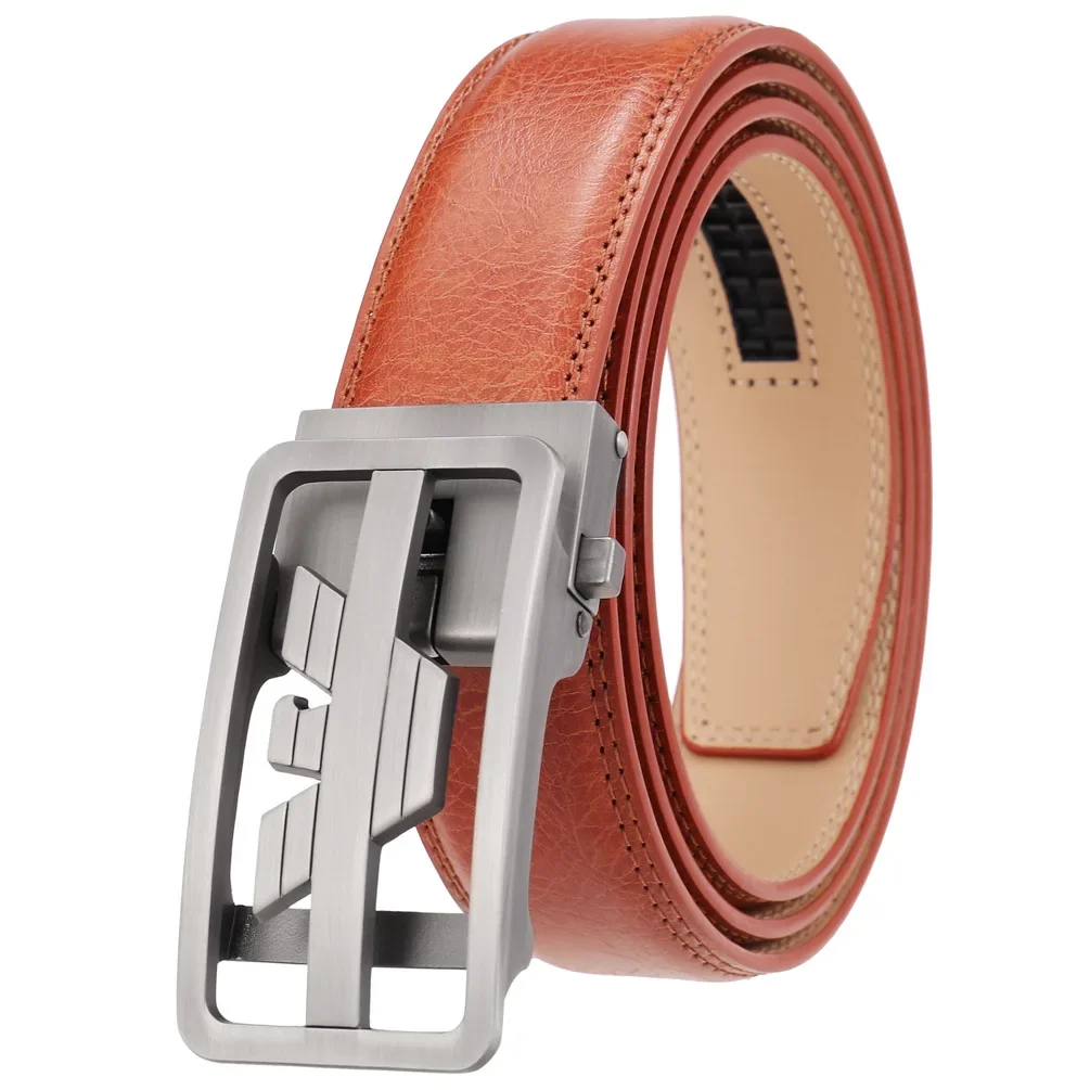 Fashionable Automatic Buckle Men's Belt Two Layer Cowhide Stylish Leather Belt LY36-561812-2 Quality Accessories for Men: Factory Seconds/Rejects – Refurbished – Never Used (Brand New) - Image 5