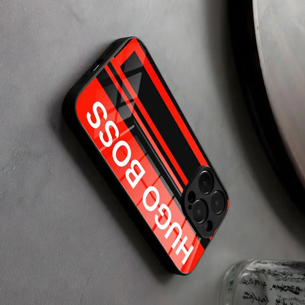 MINISO-H-Hugo1 B-Boss1 Phone Case For IPhone 17 16 15 14 Anti-thief Pro Max 13 12 11 for Samsung S25 23 22 24 Glass - AliExpress 202192403