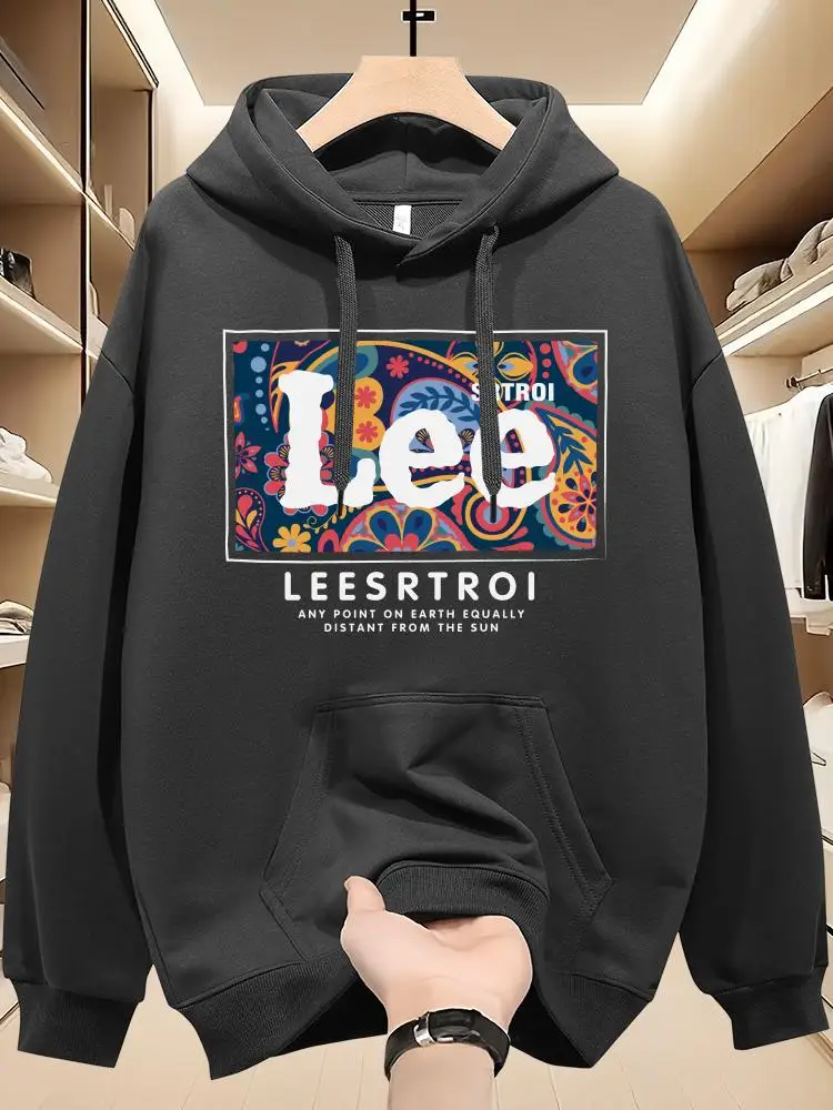 2025 autumn heavy hooded hooded hoodie BRAND LEE for KIDS, men and women's loose fashion brand cashew hoodie spring and autumn: Factory Seconds/Rejects – Refurbished – Never Used (Brand New) - Image 5