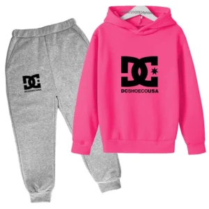 Kids Spring Autumn Casual Simple Print 2pcs Hoodie+Pants Tracksuits Trend Outfits Clothes Sets For 2-13 Years Boys And Girls - AliExpress 1501 - Color : 20 - Kid Size : 12-13T