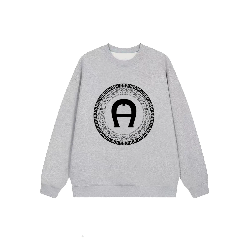 Popular boys' BRAND AIGER sweatshirts, autumn long sleeved pullovers, trendy clothing, round letter children's hoodies, warm winter clothes: Factory Seconds/Rejects – Refurbished – Never Used (Brand New) - Image 2