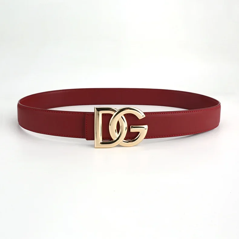 Men's Casual Leather Belt Dg Buckle Cross-Border Live Broadcast Business Pants Waist Belt Versatile Comfortable Quality Material: Factory Seconds/Rejects – Refurbished – Never Used (Brand New) - Image 2