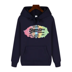 SUPERDRY Extremely Dry Brand New Trendy Iridesy Print Men's Hoodie Daily Casual Loose Outdoor Large Size Long-sleeved Sportswear: Factory Seconds/Rejects – Refurbished – Never Used (Brand New)