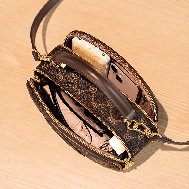 New Versatile Small Round Bag, Versatile, Light and Luxurious Work Clothing Small Bag, Work Crossbody Bag,: Factory Seconds/Rejects – Refurbished – Never Used (Brand New) - Image 3