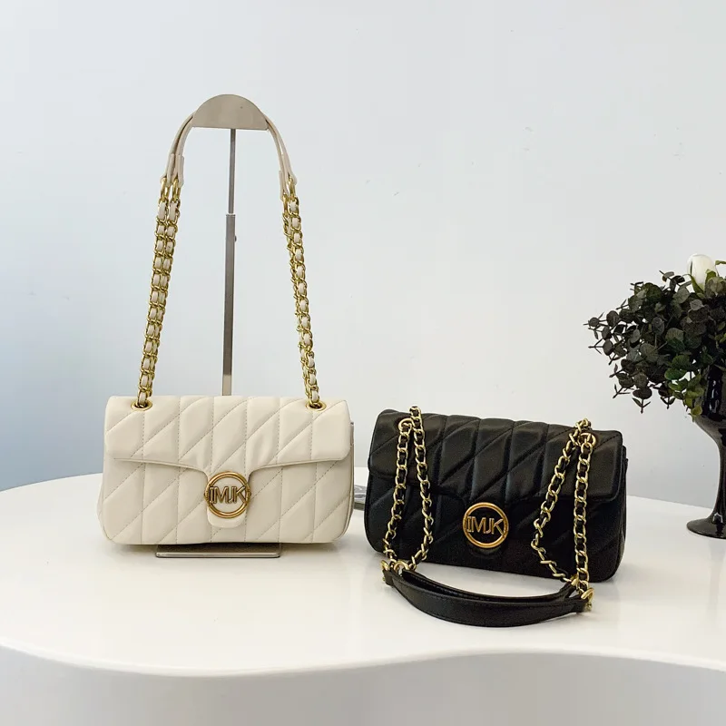 New MK Elegant Leather Crossbody Bag For Women Luxury Brand Women's Shoulder Handbag Ladies Tote Purse With Adjustable Chain S: Factory Seconds/Rejects – Refurbished – Never Used (Brand New) - Image 5