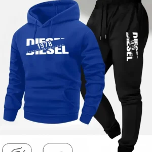 Unisex Hooded Jersey Sandals Fashionable Sportswear Set with Sports Hood for Autumn Winter Sweater and Casual Pants: Factory Seconds/Rejects – Refurbished – Never Used (Brand New)