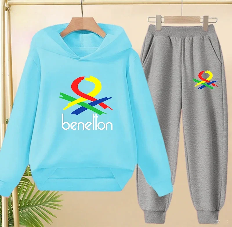 2025 Spring Autumn Outfits Kids Leisure Letter Print 2pcs Hoodie+Pants Tracksuits 3-13 Years Boys Girls Hoodie Pullover Children: Factory Seconds/Rejects – Refurbished – Never Used (Brand New) - Image 6