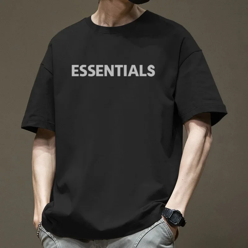 Hong Kong Style Ins Trendy Vintage Fashion Men's Short Sleeve T-shirt Pure Cotton Loose Fit Summer Casual Shirt: Factory Seconds/Rejects - Refurbished - Never Used (Brand New) - Image 3