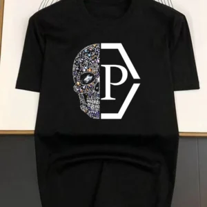 Hip Hop Style Skulls Pattern T-shirt For Men Round Neck Short Sleeve Loose Tops Breathable Comfortable Oversized Clothing: Factory Seconds/Rejects – Refurbished – Never Used (Brand New)