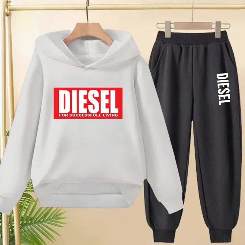 Autumn Spring brand hoodies+pants set Casual 2pcs Cute sweatshirt Kids Clothes Suits BRAND DIESEL: Factory Seconds/Rejects – Refurbished – Never Used (Brand New) - Image 2