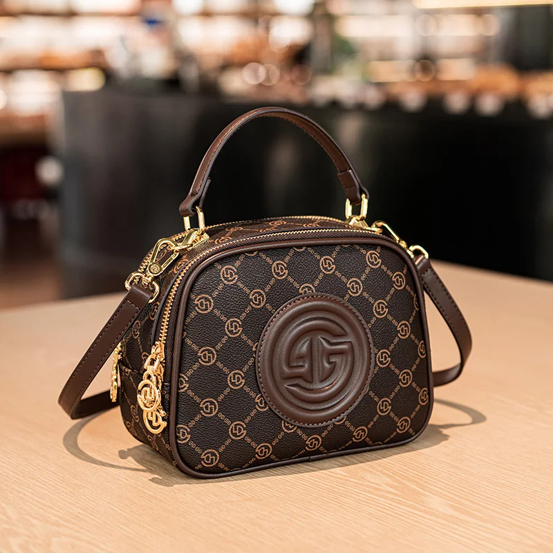 New Versatile Small Round Bag, Versatile, Light and Luxurious Work Clothing Small Bag, Work Crossbody Bag,: Factory Seconds/Rejects – Refurbished – Never Used (Brand New)