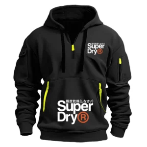 SUPERDRY Extremely Dry Brand Fashion Autumn/winter New Design Multi-pocket Zipper Workwear Style Casual Street Men's Sweatshirt: Factory Seconds/Rejects – Refurbished – Never Used (Brand New)