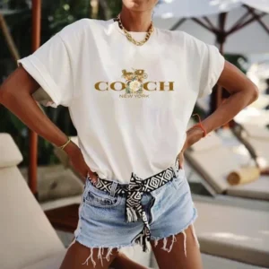 Women's T-shirt Luxury Printed O-neck Top Pattern Short Sleeve, Hip Hop T-shirt Women's Summer Alphabet Clothing: Factory Seconds/Rejects – Refurbished – Never Used (Brand New)