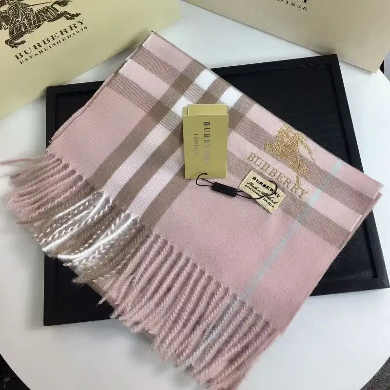 Burberry Cashmere Scarf Fashionable Versatile Warm Neck Warmer Winter Outerwear Flat Weave Wool Scarf: Factory Seconds/Rejects – Refurbished – Never Used (Brand New) - Image 3