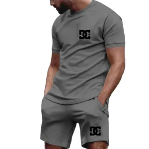 Men's Sportswear Short Sleeved T-shirt And Sports Shorts Summer Casual Jogging Pants Set Men's Two-Piece Set 4XL : Factory Seconds/Rejects – Refurbished – Never Used (Brand New)