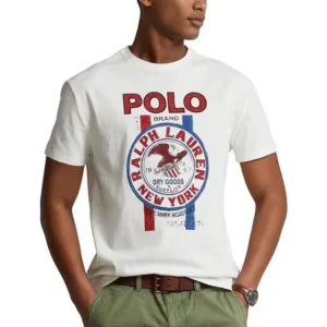 2025 New Fashion Men's and Women's Ralph Lauren Casual Sports Loose T-shirt Classic Printing Pattern Fashion Boys and Girls Casual Top: Factory Seconds/Rejects – Refurbished – Never Used (Brand New)