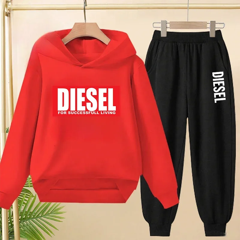 Autumn Spring brand hoodies+pants set Casual 2pcs Cute sweatshirt Kids Clothes Suits BRAND DIESEL: Factory Seconds/Rejects – Refurbished – Never Used (Brand New) - Image 3