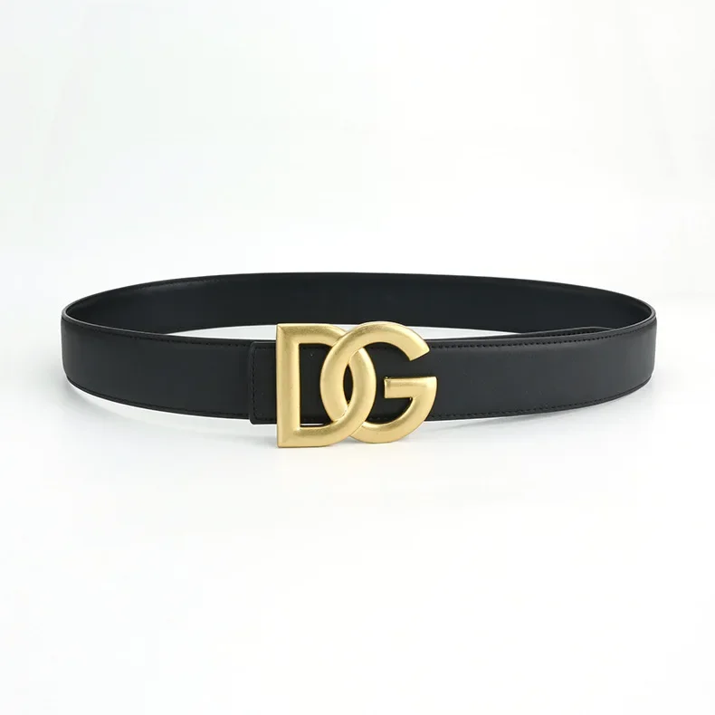 Men's Casual Leather Belt Dg Buckle Cross-Border Live Broadcast Business Pants Waist Belt Versatile Comfortable Quality Material: Factory Seconds/Rejects – Refurbished – Never Used (Brand New) - Image 3