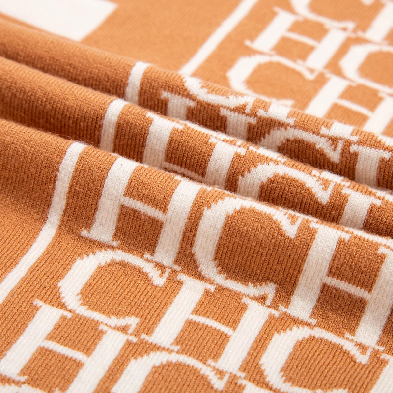 BRAND CH New Fashion Brand Scarf Warm Winter Women Casual Knitted Solid Color Double Sided Wraps Neckerchief: Factory Seconds/Rejects – Refurbished – Never Used (Brand New) - Image 4