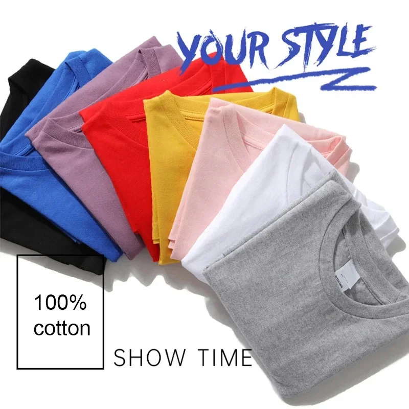 Fashion Trend New Cotton Printed American Fashion Brand Loose Men's and Women's Round Neck Short Sleeve T-shirt - Image 5