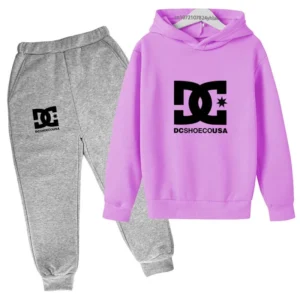 Kids Spring Autumn Casual Simple Print 2pcs Hoodie+Pants Tracksuits Trend Outfits Clothes Sets For 2-13 Years Boys And Girls - AliExpress 1501 - Color : 17 - Kid Size : 3-4T