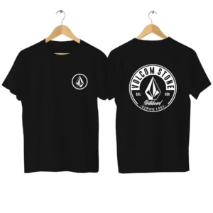 Fashion Men's Women's T-Shirt Double Casual Oversized Volcom Stone T-Shirt Pattern Printed Sports Top Streetwear: Factory Seconds/Rejects – Refurbished – Never Used (Brand New)