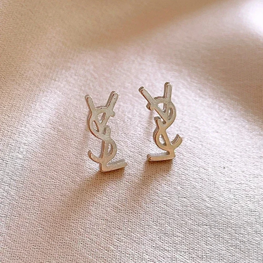 New Metal letter necklace Ear stud bracelet: Factory Seconds/Rejects – Refurbished – Never Used (Brand New) - Image 2