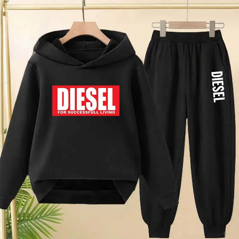 Autumn Spring brand hoodies+pants set Casual 2pcs Cute sweatshirt Kids Clothes Suits BRAND DIESEL: Factory Seconds/Rejects – Refurbished – Never Used (Brand New) - Image 4