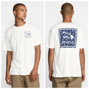 men's printed Brand RVCA T-shirt, shirt, round-neck comfortable top, casual surfing sports short-sleeved: Factory Seconds/Rejects – Refurbished – Never Used (Brand New)