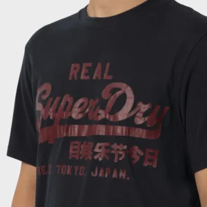 Superdry CLASSIC VL GRAPHIC Peripheral Pattern Printing Summer Luxury Brand Cotton Men's and Women's T-shirt Short Sleeve: Factory Seconds/Rejects - Refurbished - Never Used (Brand New)